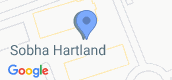 عرض الخريطة of Sobha Hartland Villas - Phase II