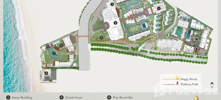 Master Plan of เดอะ เรสซิเดนเซส แอท อินเตอร์คอนติเนนตัล ภูเก็ต รีสอร์ท - Photo 1