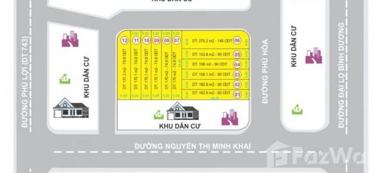 Master Plan of Cho thuê căn hộ full nội thất chung cư Phú Hòa 1 giá 6.5tr/th, Thủ Dầu Một, Bình Dương. +66 (0) 2 508 8780 - Photo 1