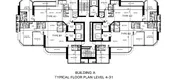 Планы этажей здания of Royce Private Residences