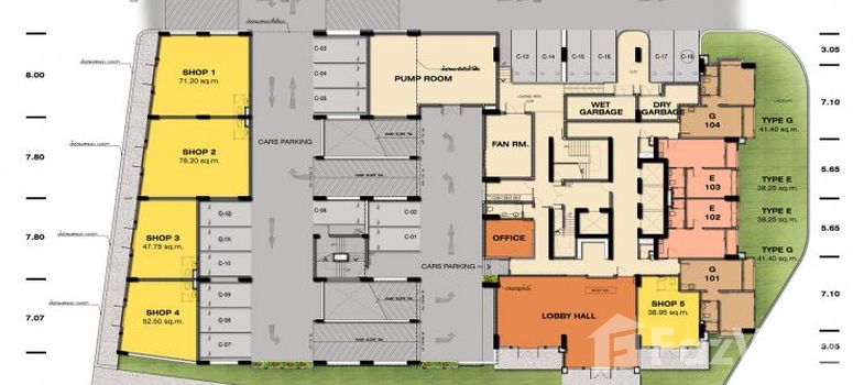 Master Plan of ทีซี กรีน พระราม 9 - Photo 2