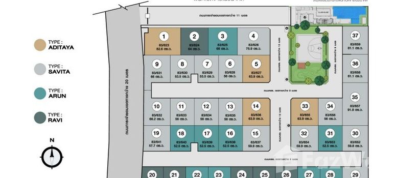 Master Plan of Sena Grandhome Rangsit - Tiwanon - Photo 1