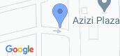 지도 보기입니다. of Azizi Plaza