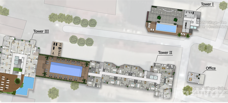 Master Plan of นูนวิลเลจ ทาวเวอร์ 2 - Photo 1