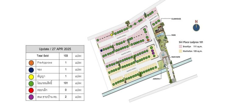 Master Plan of สิริ เพลส ลาดพร้าว 101 - Photo 1