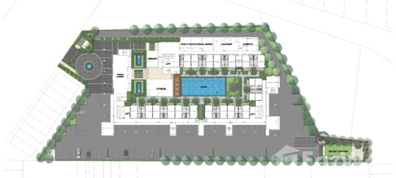 Master Plan of เดอะ การ์เด้น คอนโด - Photo 1