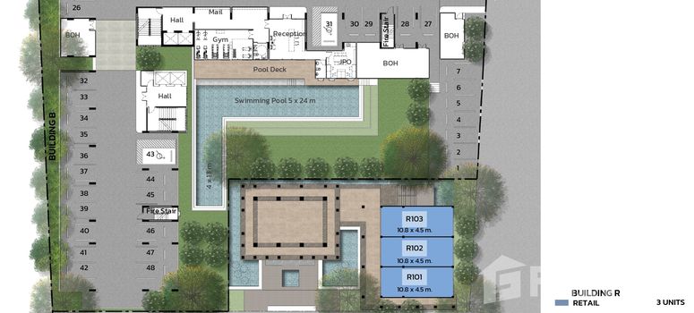 Master Plan of ดิ โอโซน โอเอซิส คอนโดมิเนียม - Photo 1