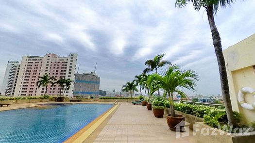 3D视图 of the Communal Pool at Baan Chaopraya Condo