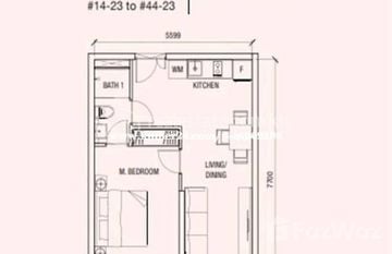 bridge 1 bedroom 67m2 urgent ! in Tonle Basak, Пном Пен