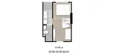 Unit Floor Plans of COZI Srinakarin 38
