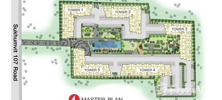 Master Plan of ศุภาลัย ซิตี้ รีสอร์ท สุขุมวิท 107 - Photo 1