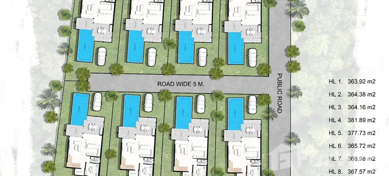 Master Plan of The Cape Pool Villas - Photo 1