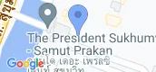 지도 보기입니다. of The President Sukhumvit - Samutprakan