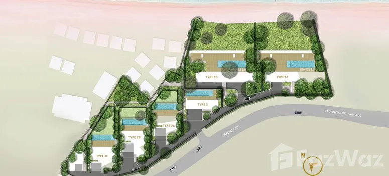 Master Plan of Crescent Bay Beachfront Villas - Photo 1