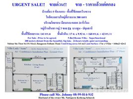 5 Bedroom Villa for sale in Pathum Thani, Bang Phun, Mueang Pathum Thani, Pathum Thani