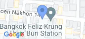 Vista del mapa of Bangkok Feliz At Krungthonburi Station