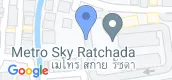 지도 보기입니다. of Metro Sky Ratchada