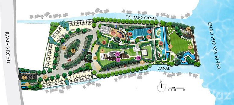 Master Plan of ศุภาลัย พรีมา ริวา - Photo 1