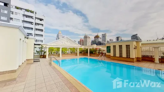 3D视图 of the 游泳池 at Silom Terrace
