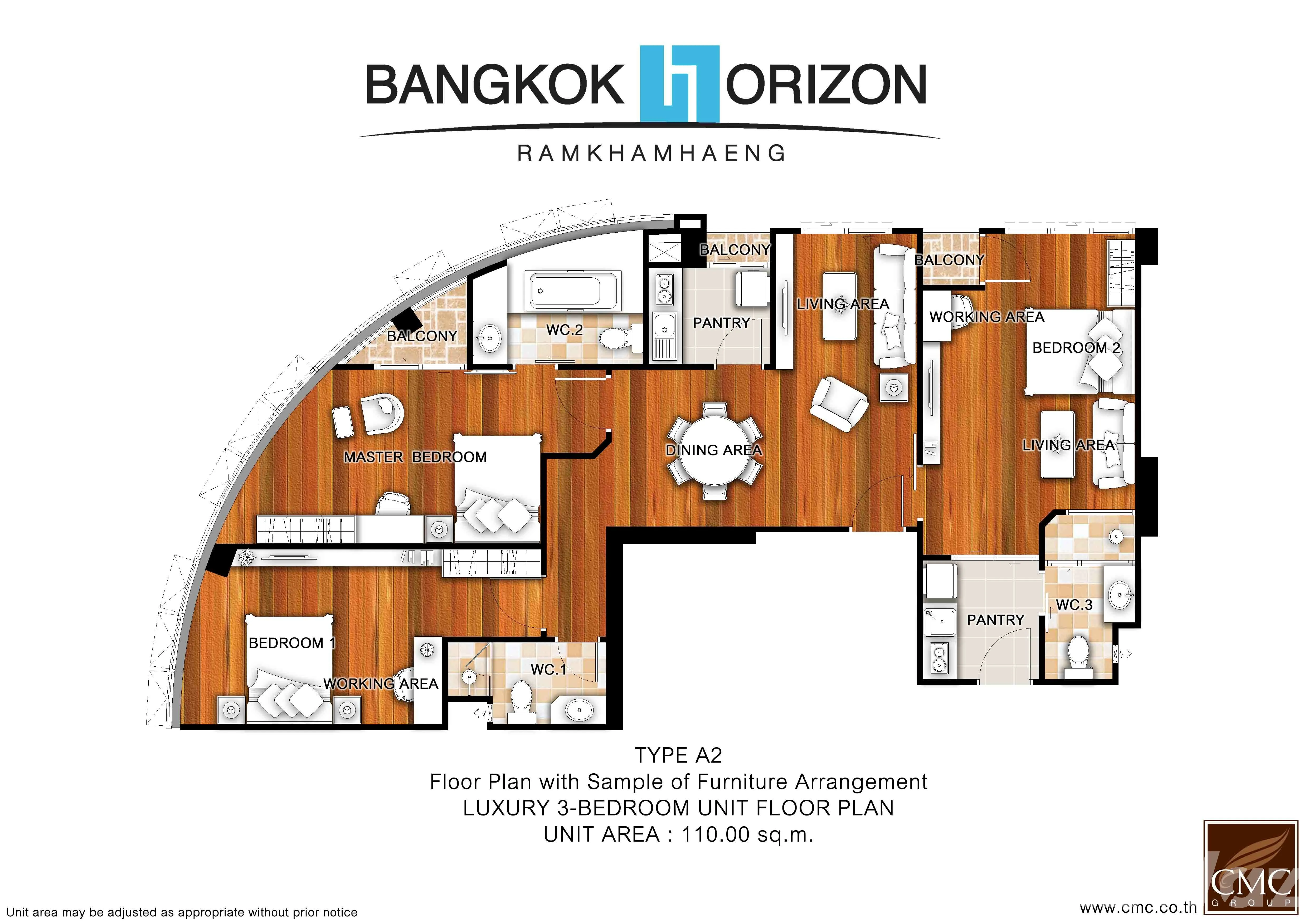 For sale 3 bed condo in Bang Kapi, Bangkok