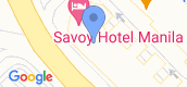 Vista del mapa of Savoy Manila
