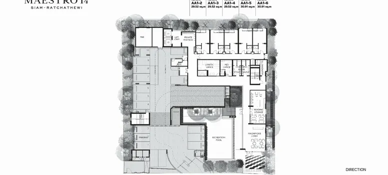 Master Plan of มาเอสโตร 14 สยาม - ราชเทวี - Photo 1