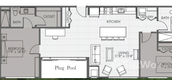 Unit Floor Plans of Alice Penthouse at Cherngtalay