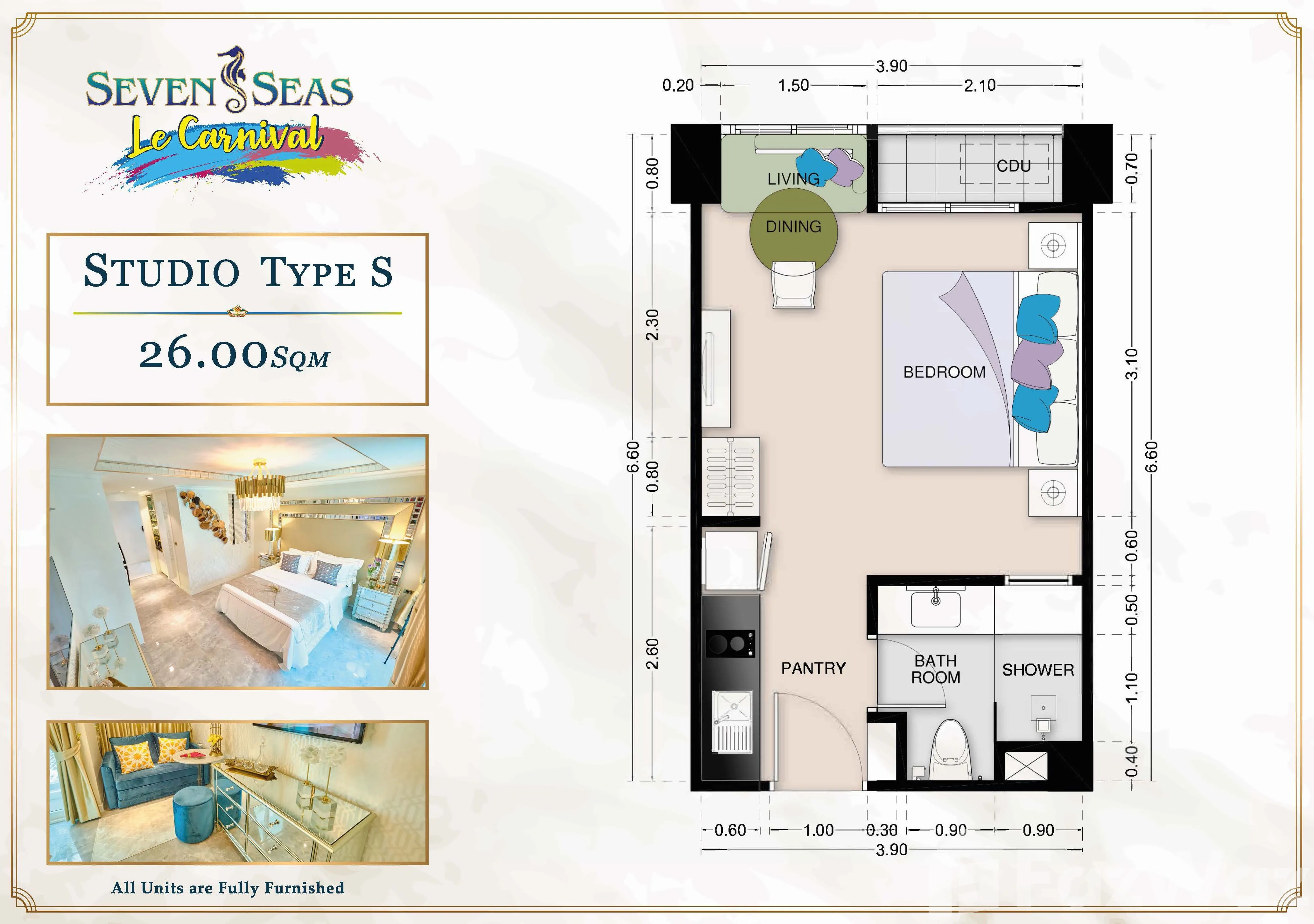 For sale studio condo in Jomtien, Pattaya