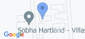 Map View of Sobha Hartland - Water Canal Villas