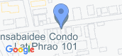 지도 보기입니다. of Yensabaidee Condo Lat Phrao 101