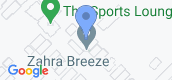 عرض الخريطة of Zahra Breeze Apartments