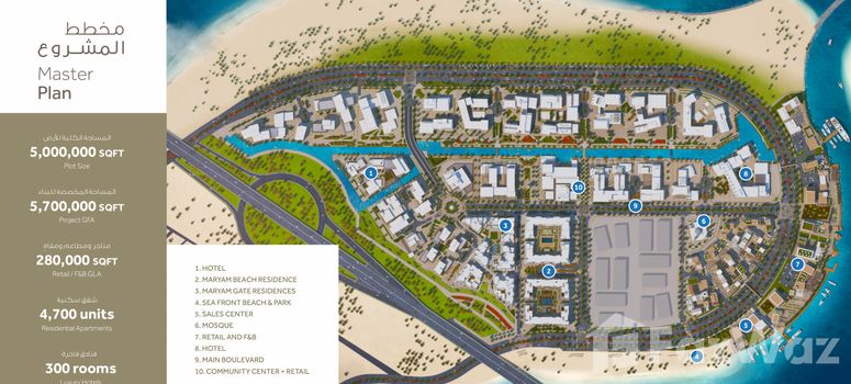 Master Plan of Shams Residences - Photo 1