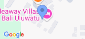 Vista del mapa of Hideaway Villas Bali - Uluwatu