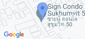 지도 보기입니다. of SIGN Condo Sukhumvit 50