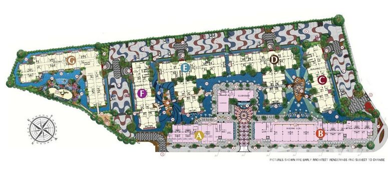 Master Plan of Espana Condo Resort Pattaya - Photo 1