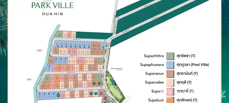 Master Plan of Supalai Parkville Hua Hin - Photo 1