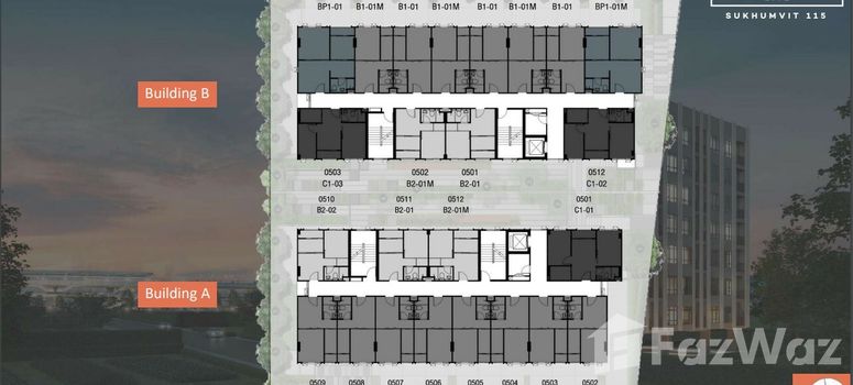 Master Plan of บี ลอฟท์ ไลท์ สุขุมวิท 115 - Photo 1