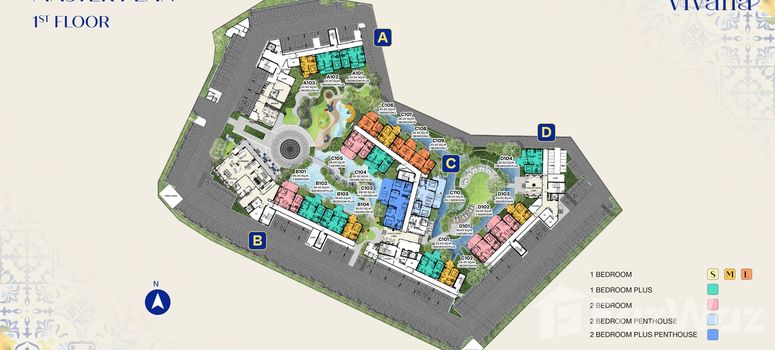 Master Plan of เดอะ ไทเทิล วิวานา กมลา - Photo 1