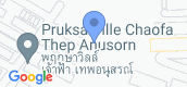 지도 보기입니다. of Pruksa Ville Chaofa-Thep Anusorn
