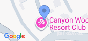 Vista del mapa of Canyon Woods Resort Club