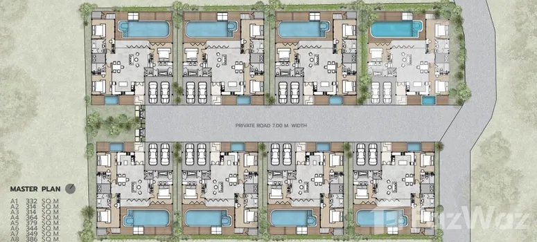 Master Plan of โกลเด้น ฮิลล์ วิลล่า - Photo 2