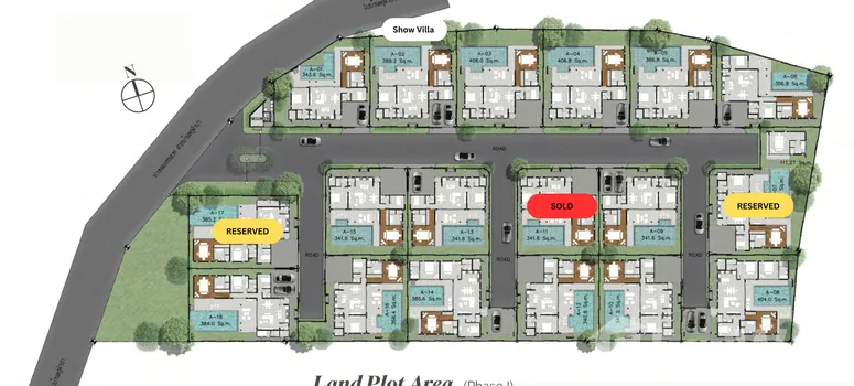 Master Plan of Rungtiva Private Pool Villas - Photo 1