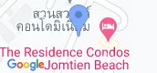 Map View of The Residence Jomtien Beach