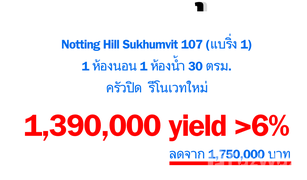 1 Schlafzimmer Wohnung zu verkaufen in Bang Na, Bangkok Notting Hill Sukhumvit 107