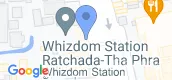 지도 보기입니다. of Whizdom Station Ratchada-Thapra