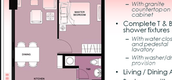 Plans d'étage des unités of The Capital Towers