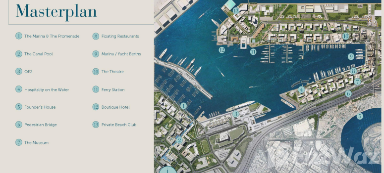 Master Plan of Emaar - Seagate at Rashid Yacht & Marina Club - Photo 1