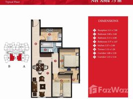 2 Schlafzimmer Appartement zu verkaufen im Capital Heights 2, New Capital Compounds, New Capital City