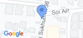 地图概览 of Sukhumvit Villa