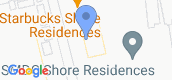 지도 보기입니다. of Shore 2 Residences